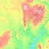 Sandoval County topographic map, elevation, terrain