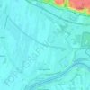 Altengamme topographic map, elevation, terrain