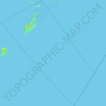 Peleliu topographic map, elevation, terrain