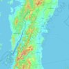Chumphon Province topographic map, elevation, terrain