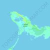 Crooked Island topographic map, elevation, terrain