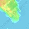 Hartlen Point topographic map, elevation, terrain