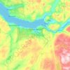 Corner Brook topographic map, elevation, terrain