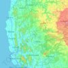Palghar topographic map, elevation, terrain