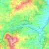 Domažlice topographic map, elevation, terrain