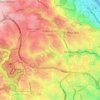 Hydra topographic map, elevation, terrain