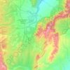 Municipio de General Güemes topographic map, elevation, terrain