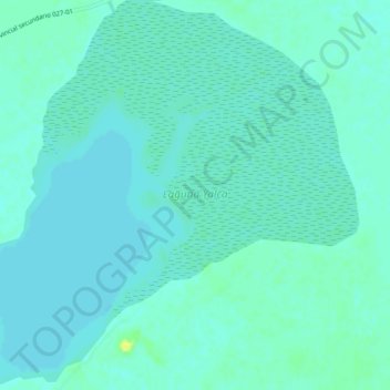Laguna Yalca topographic map, elevation, terrain