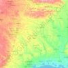 Red River topographic map, elevation, terrain