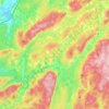 Upham Parish topographic map, elevation, terrain