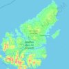 Western Isles topographic map, elevation, terrain