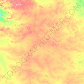 Little Sandy Desert topographic map, elevation, terrain