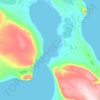 Gascoyne Inlet topographic map, elevation, terrain