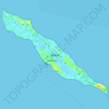 Sejerø topographic map, elevation, terrain