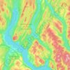 Saint-Juste-du-Lac topographic map, elevation, terrain
