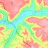Tielmes topographic map, elevation, terrain