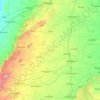 Bhilwara topographic map, elevation, terrain