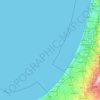 Palestijnse Gebieden topographic map, elevation, terrain