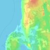 Sandford topographic map, elevation, terrain