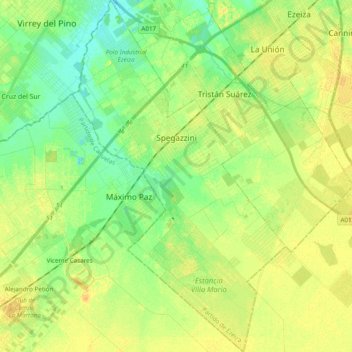 Carlos Spegazzini topographic map, elevation, terrain