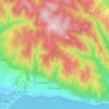 Sveti Vlas topographic map, elevation, terrain