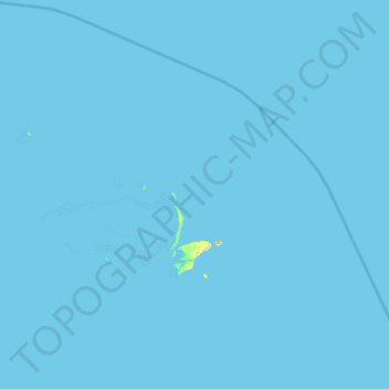 Reef Islands topographic map, elevation, terrain