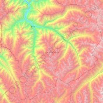 ولسوالی ورسج topographic map, elevation, terrain
