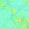 Kavanur topographic map, elevation, terrain