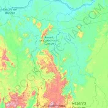 Parroquia Ascención Farreras topographic map, elevation, terrain