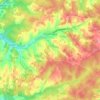 Fossemagne topographic map, elevation, terrain