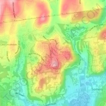 Heritage Hills topographic map, elevation, terrain