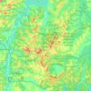 Parelheiros topographic map, elevation, terrain