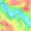 Silberstraße topographic map, elevation, terrain