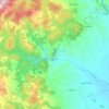 Borac topographic map, elevation, terrain