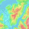 Cambridge Parish topographic map, elevation, terrain