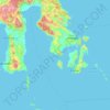 Südost-Sulawesi topographic map, elevation, terrain