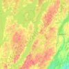 Chemong Lake topographic map, elevation, terrain