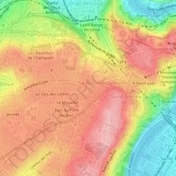 69005 topographic map, elevation, terrain