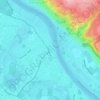 Laubegast topographic map, elevation, terrain