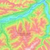 Tuxer Alpen topographic map, elevation, terrain