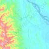 Kyangin topographic map, elevation, terrain