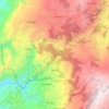 Albania topographic map, elevation, terrain