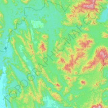 Sungai Tembeling topographic map, elevation, terrain
