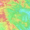 Garrotxa topographic map, elevation, terrain