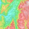 Margaree Valley topographic map, elevation, terrain