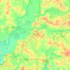 Gibson County topographic map, elevation, terrain