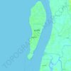 Kutubdia topographic map, elevation, terrain