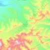 Muldrow Glacier topographic map, elevation, terrain