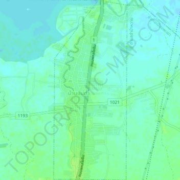 Mae Tam Subdistrict topographic map, elevation, terrain