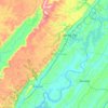Rhea County topographic map, elevation, terrain